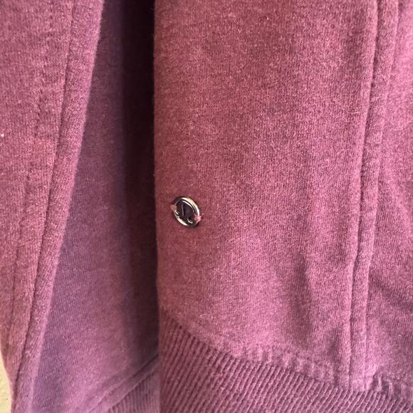Lululemon On The Double Pullover Heathered Bordeaux Drama - Picture 4 of 5